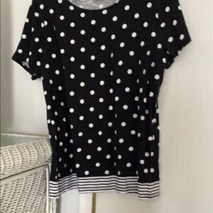 Chicos black & white poke for top good condition